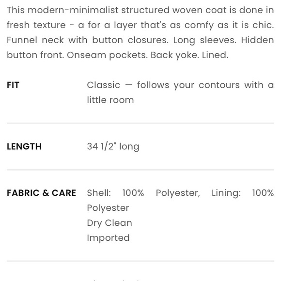 LOFT Curly Funnel Neck Coat. Cobalt. Size Large Petite - Picture 12 of 16